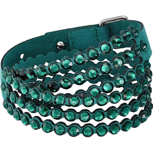 Pulcera Swarovski Verde Esmeralda