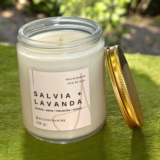 Velas Salvia + Lavanda de 198gr