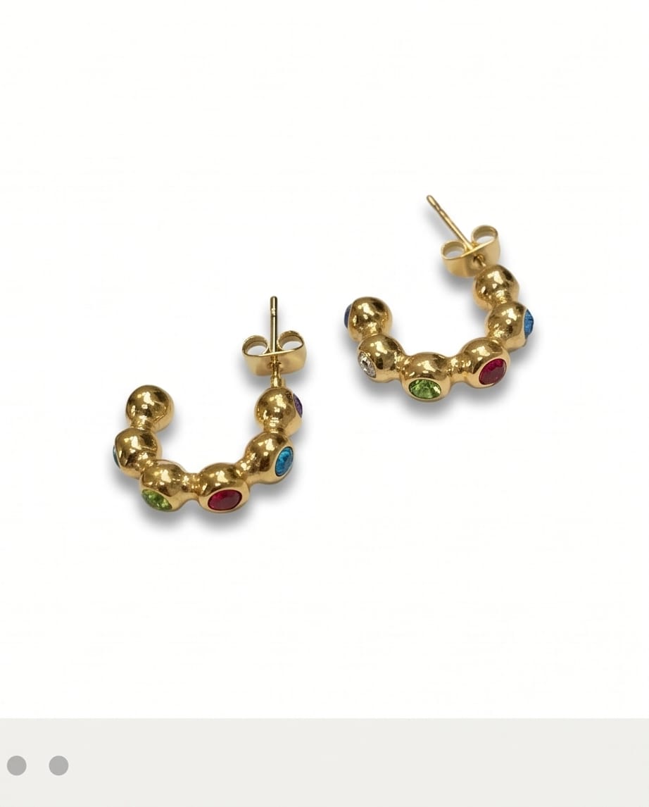 Argollas de colores acero inoxidable MJ194