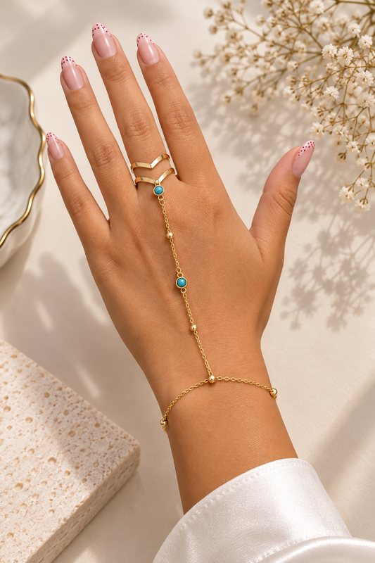 PULSERA BOHEMIA TURQUESA