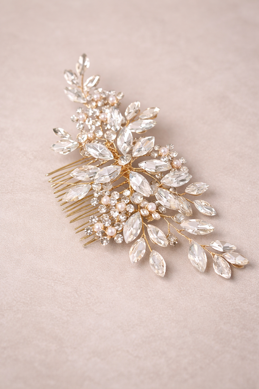 Tocado Bridal Crystal Bloom