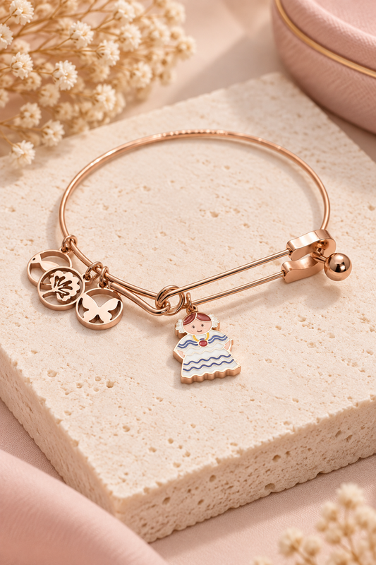LA POLLERA PULSERA ROSE GOLD