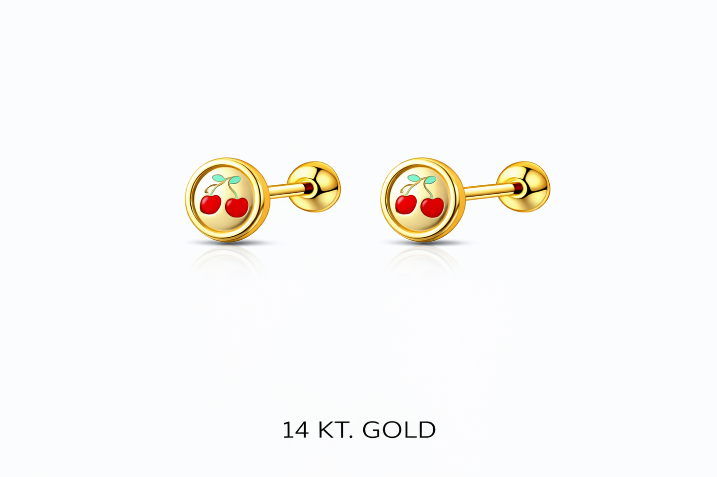 Topitos Oro 14K diseños variados - Piercing