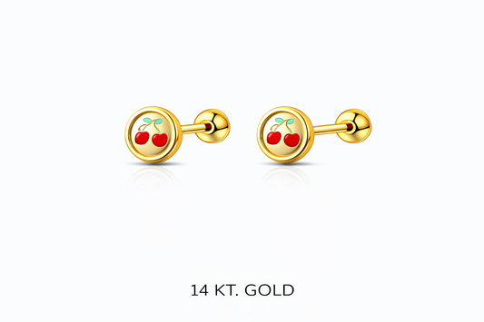 Topitos Oro 14K diseños variados - Piercing