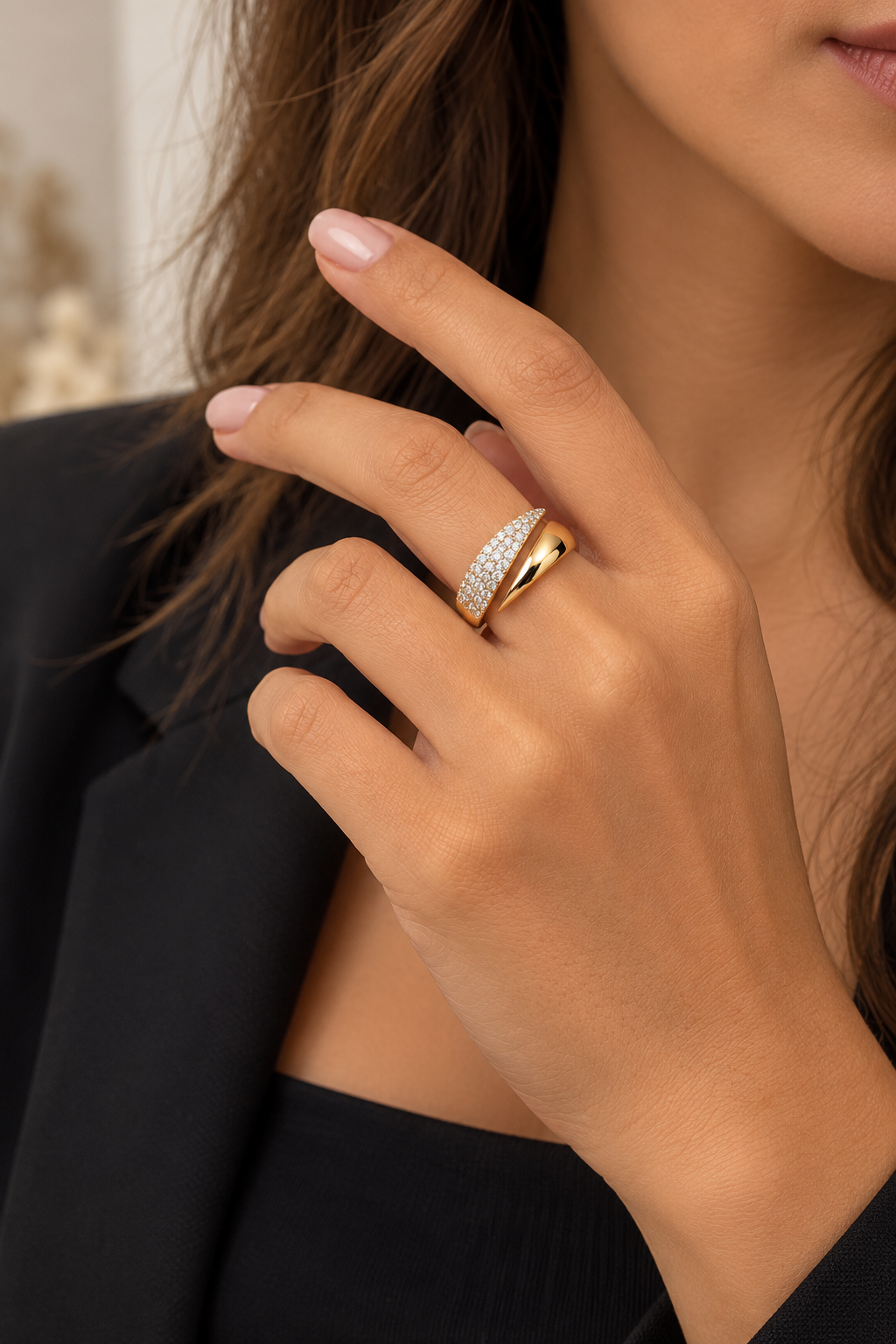 Anillo Golden Twist