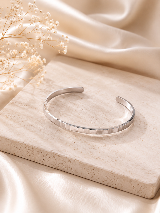 Pulseras lisa acero inoxidable MJ203