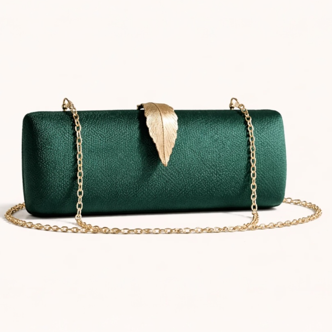 CLUTCH GOLDEN LEAF COLLECTION GREEN