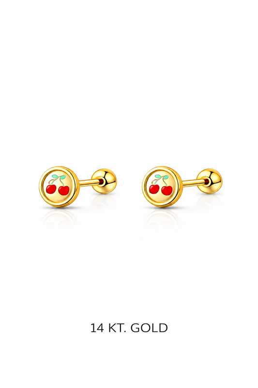 Topitos Oro 14K diseños variados - Piercing