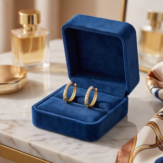 Argollas baño de oro