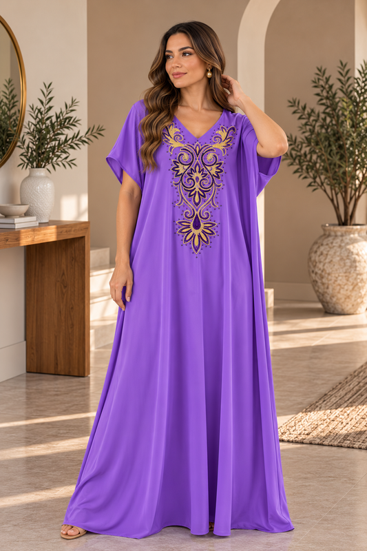 KAFTAN FARAH MORADO