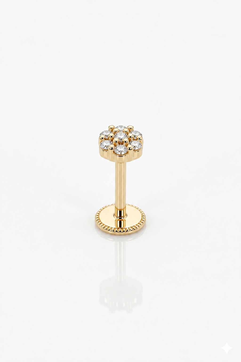 Piercing para orejas 14K diseños varios