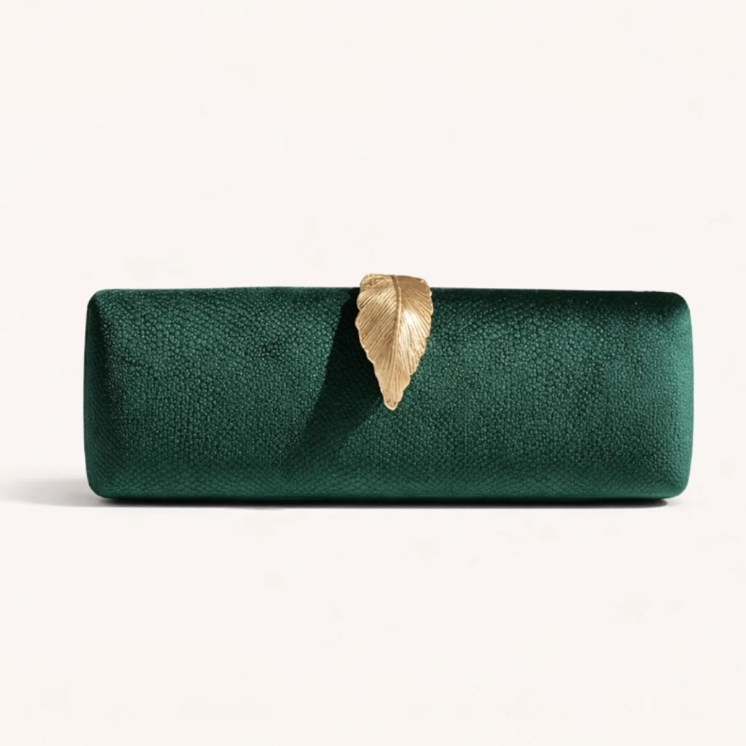 CLUTCH GOLDEN LEAF COLLECTION GREEN