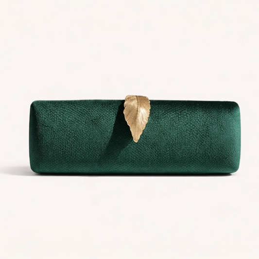 CLUTCH GOLDEN LEAF COLLECTION GREEN