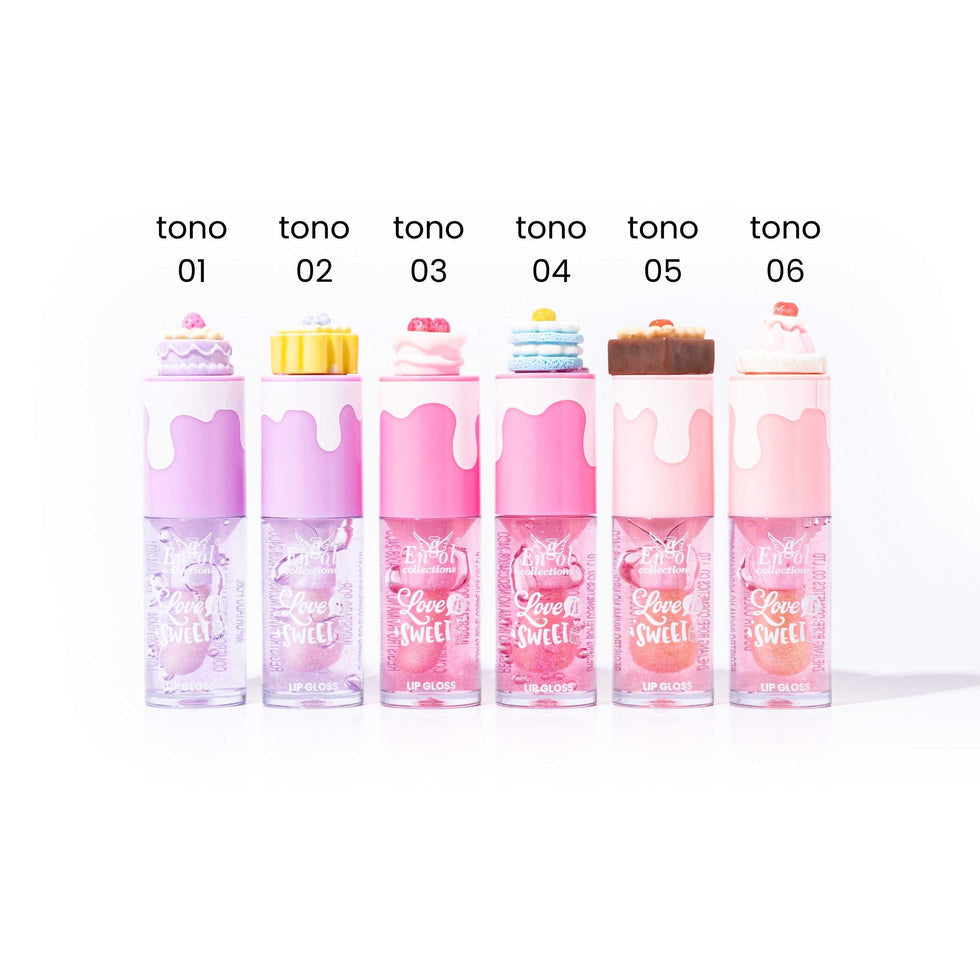 Lip Gloss con Charm de postres