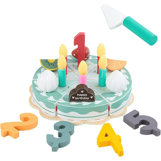 WOODEN BIRTHDAY CAKE VERDE