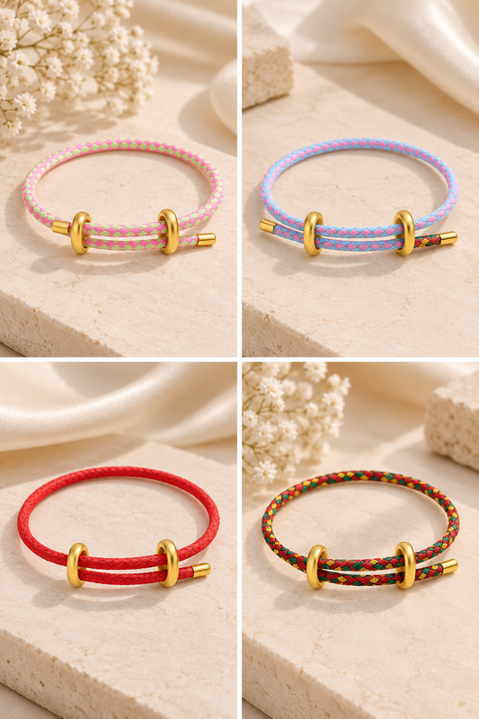 Pulseras ajustable cuerina rigida colores variados