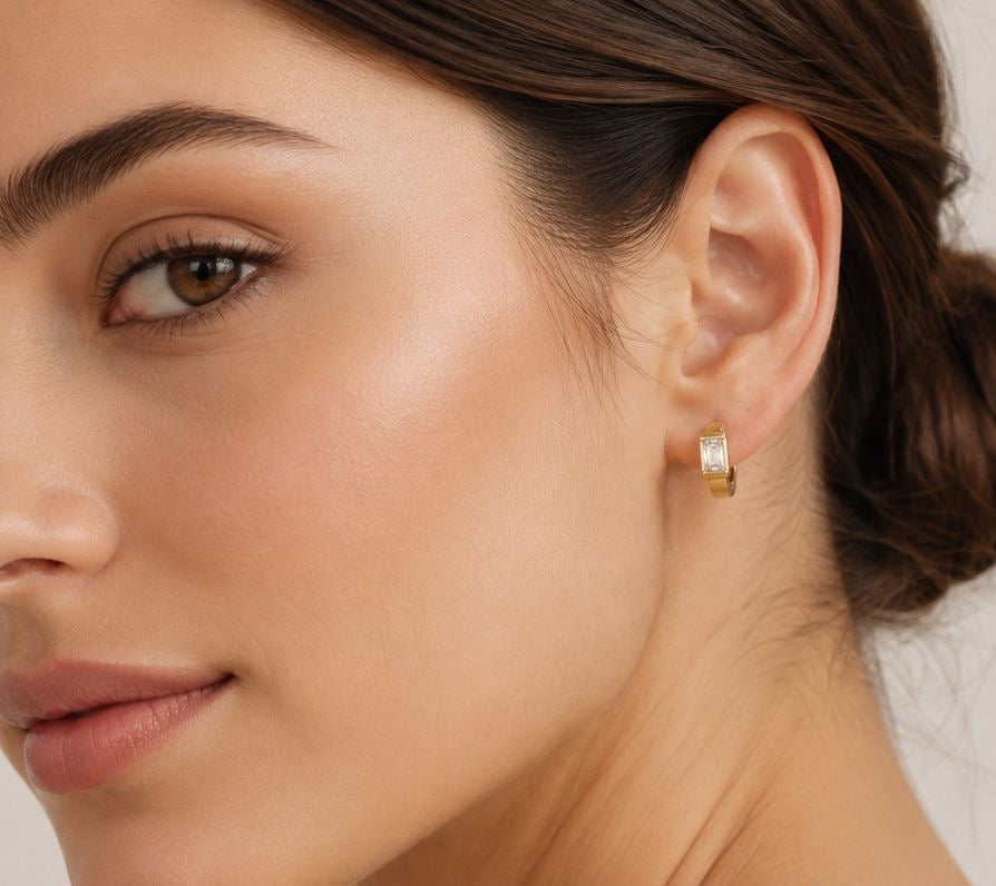 CRISTAL MINI HOOPS - AR-037