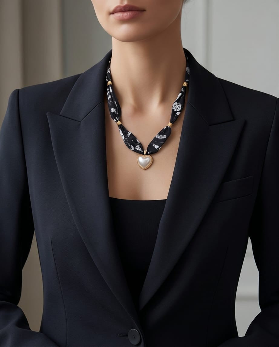 Collar Bufanda Corazón