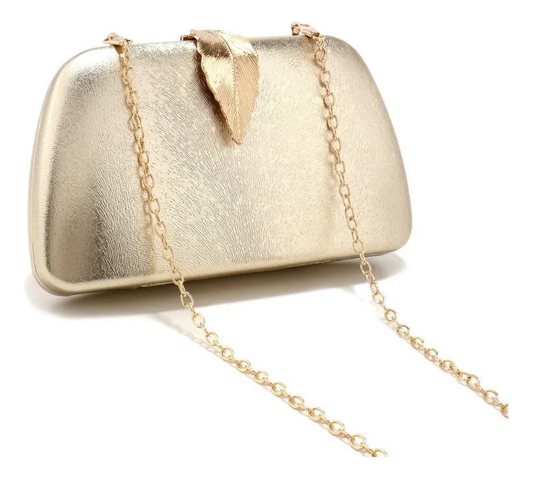 CLUTCH GOLDEN LEAF COLLECTION DORADA