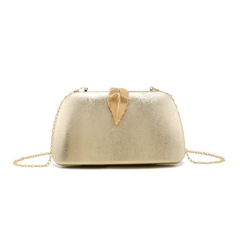 CLUTCH GOLDEN LEAF COLLECTION DORADA