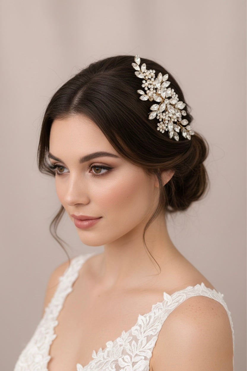 Tocado Bridal Crystal Bloom