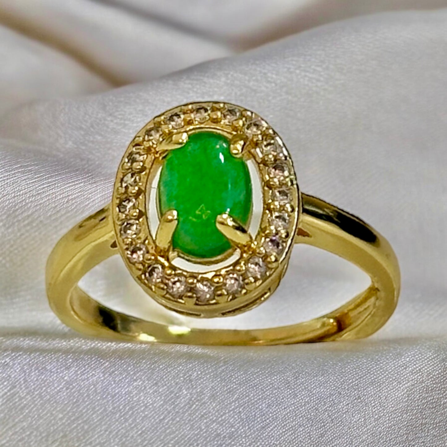 ANILLO-VERDE ESMERALDA AJUSTABLE