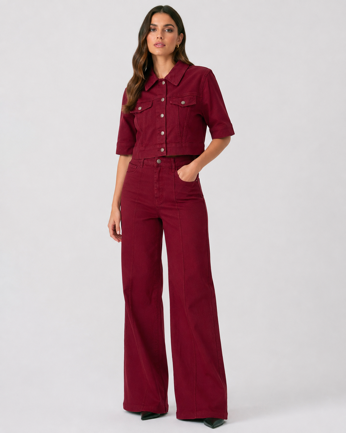 PANTALON JEANS BURBUNDI