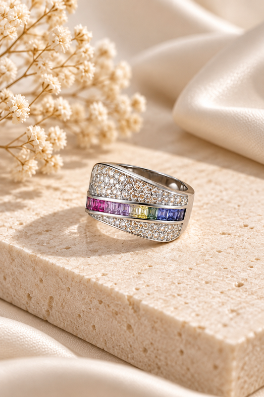 Anillo plata 925 con rodio MJ191