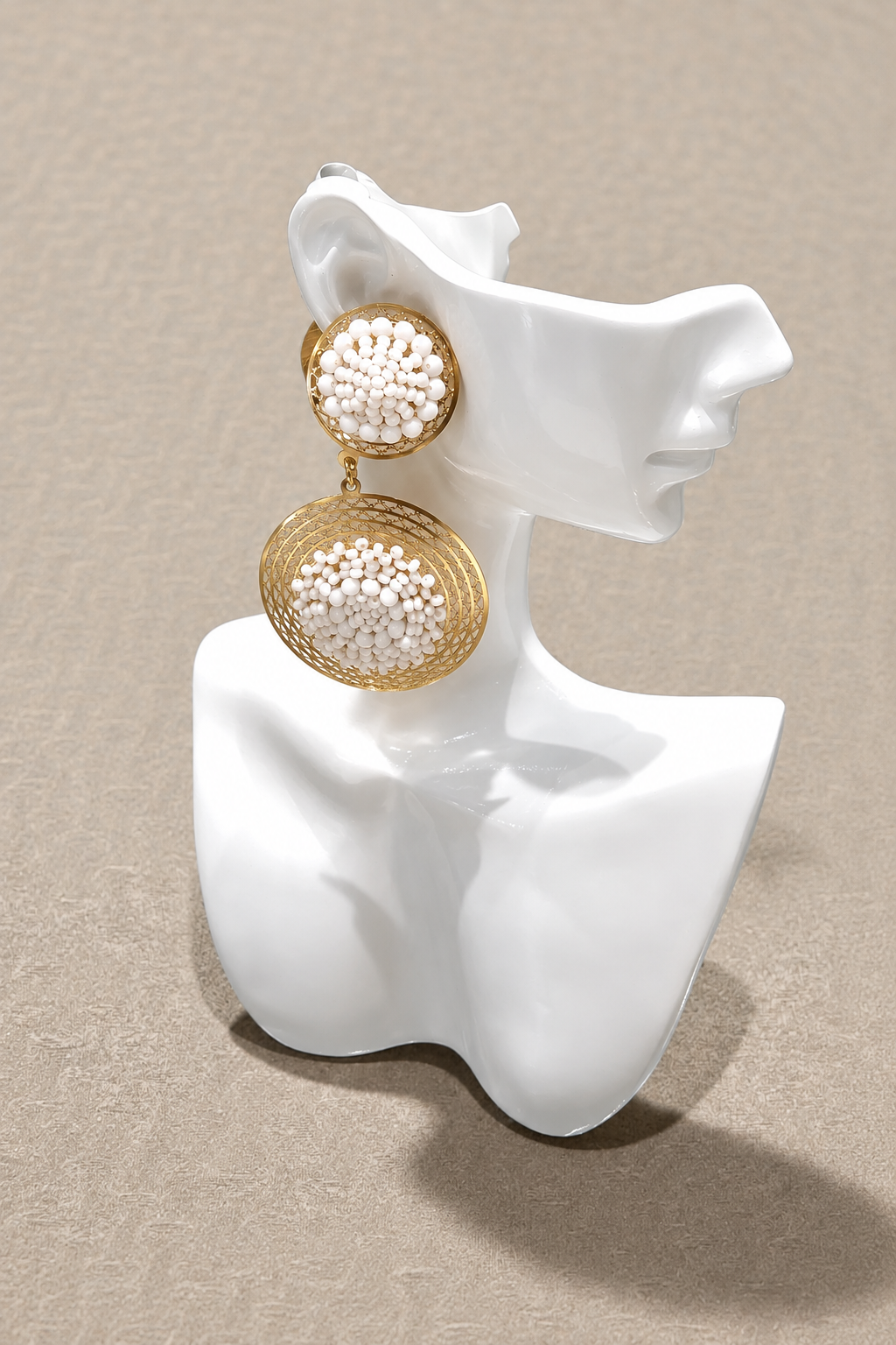 ARGOLLAS BAÑO DE ORO DE 24K MJ89