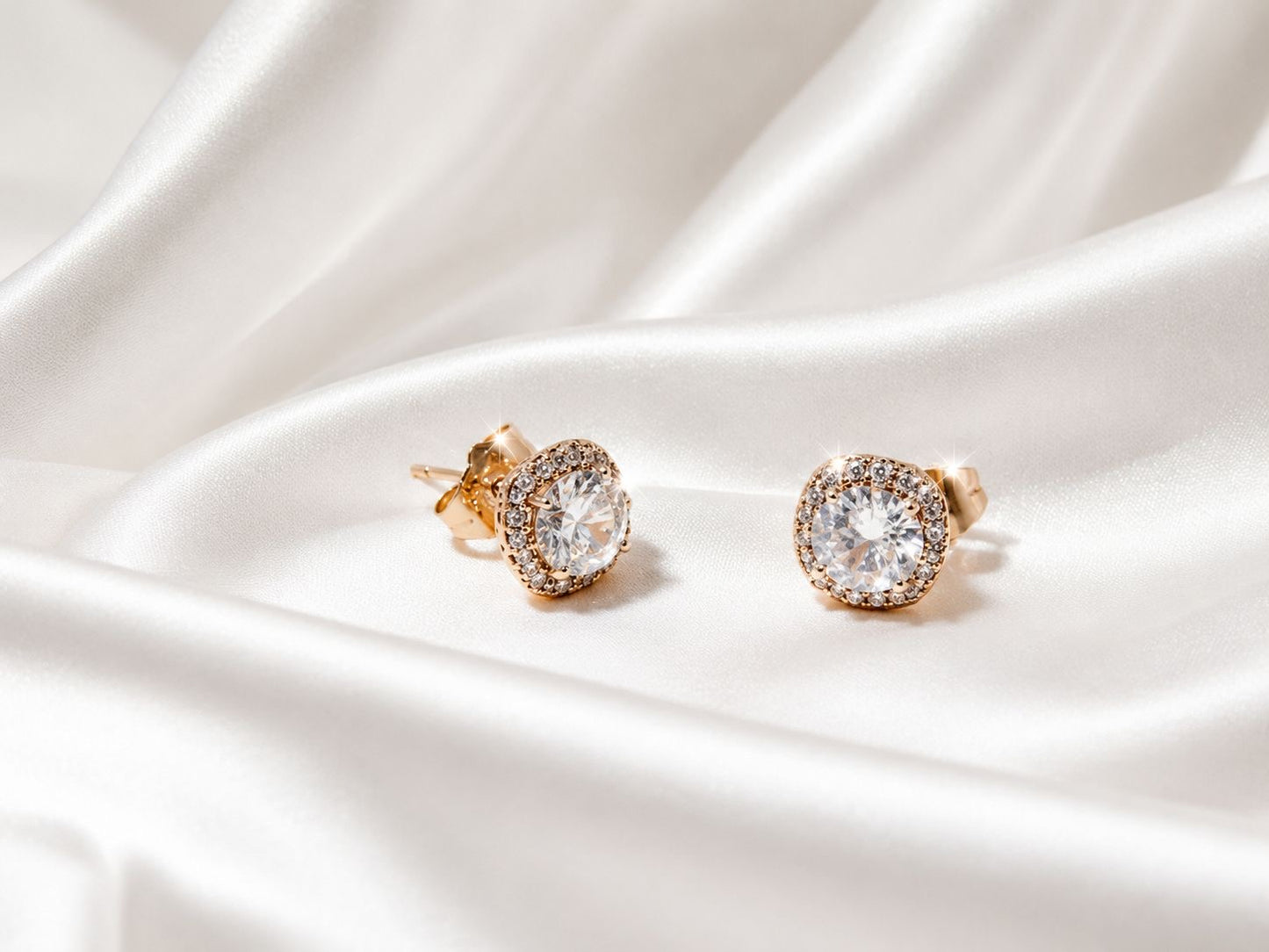 GOLDEN ROSE STUDS - AR-038