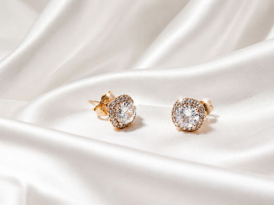 GOLDEN ROSE STUDS - AR-038