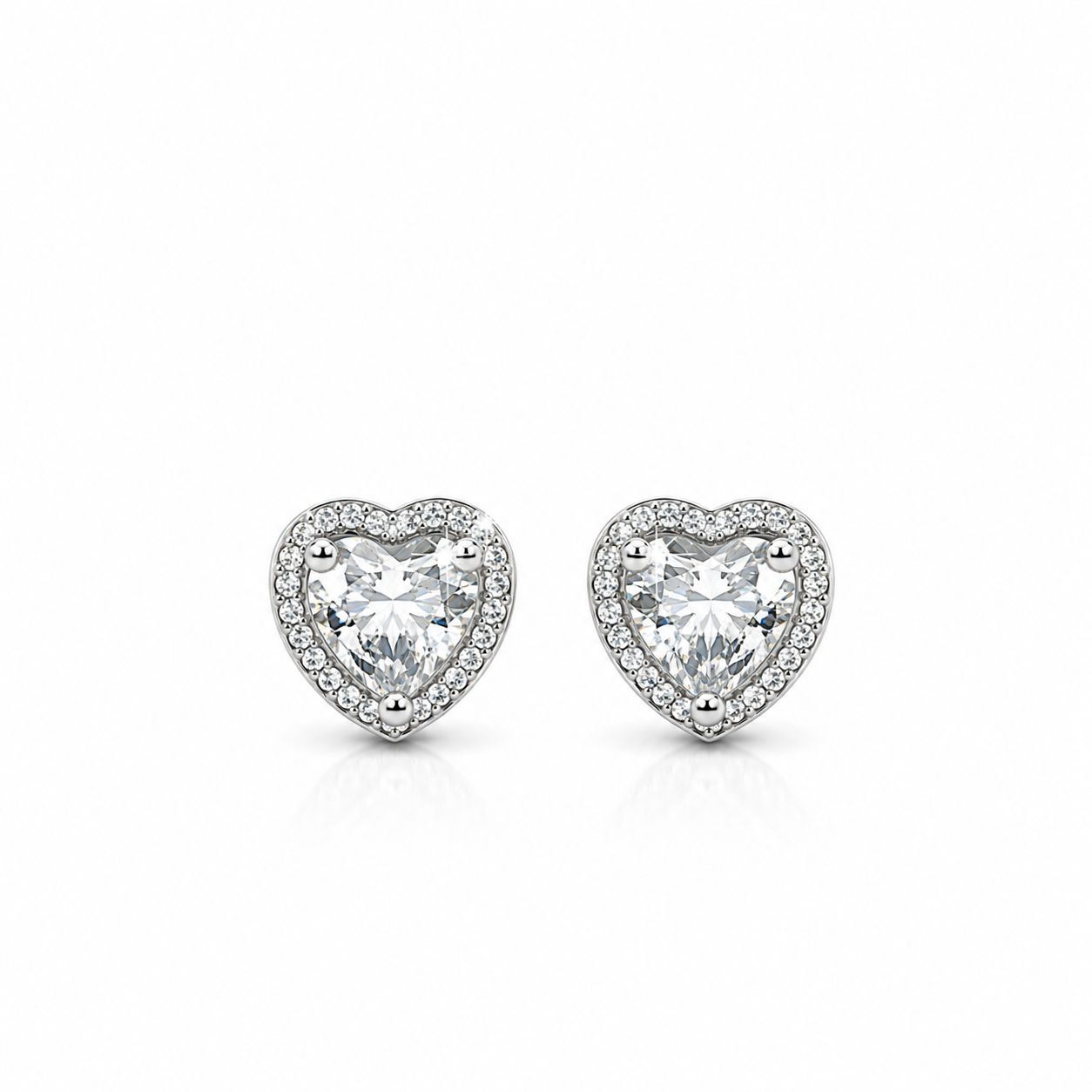 Diamond Studs- Acero y Rodio