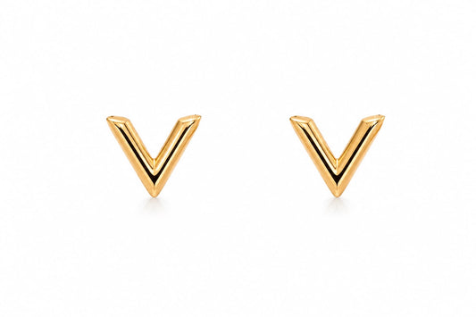 Aretes en V - acero y rodio