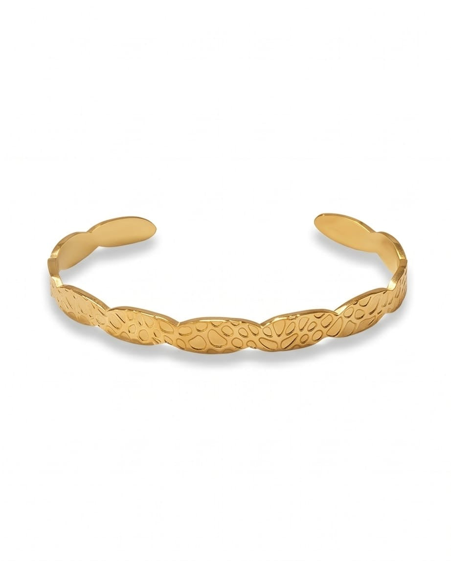 Pulsera dorada acero inoxidable MJ205