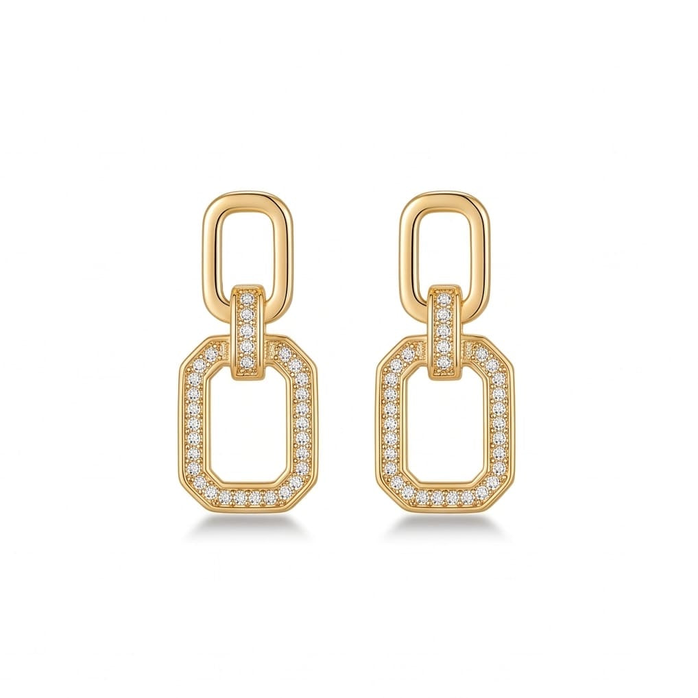 Argollas baño de oro