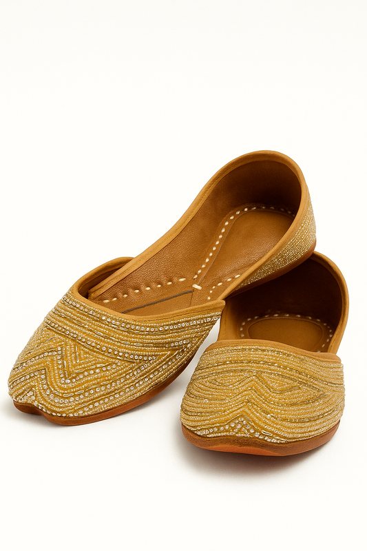 Alquiler Juttis dorados - Zapatos de la India