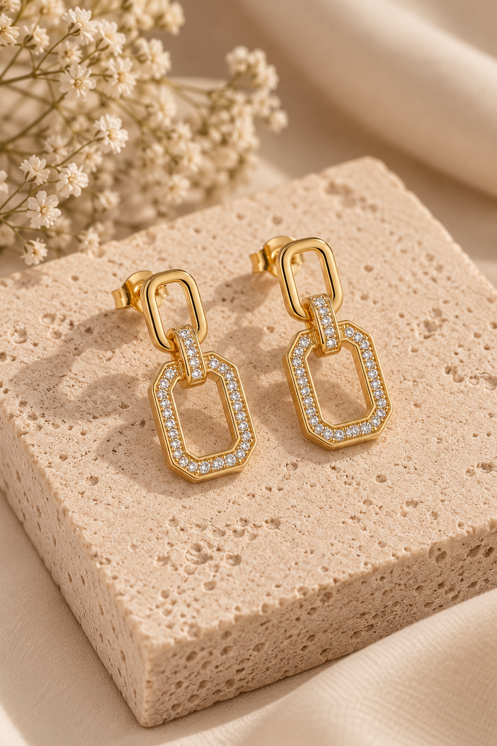 Argollas baño de oro