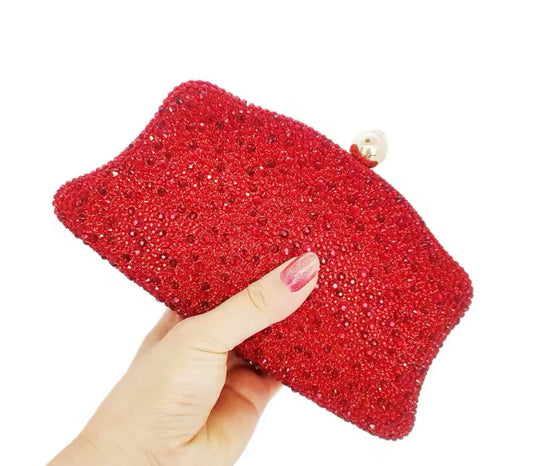 Cartera de noche Roja