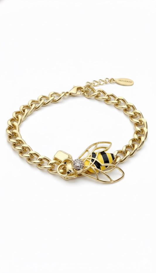 COLLAR GRUESO CENTRO ABEJA