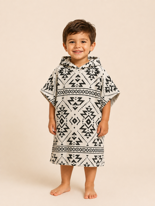 Poncho Microfibra (2-7 años) Tribal