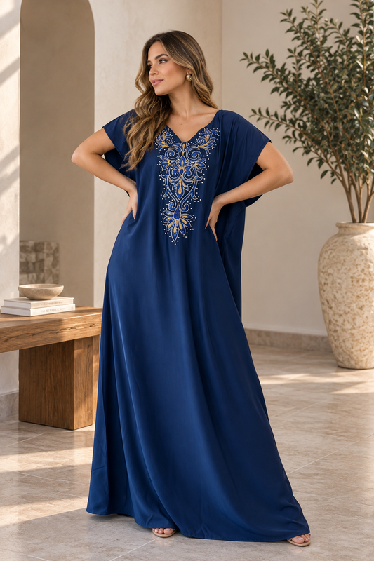KAFTAN FARAH AZUL