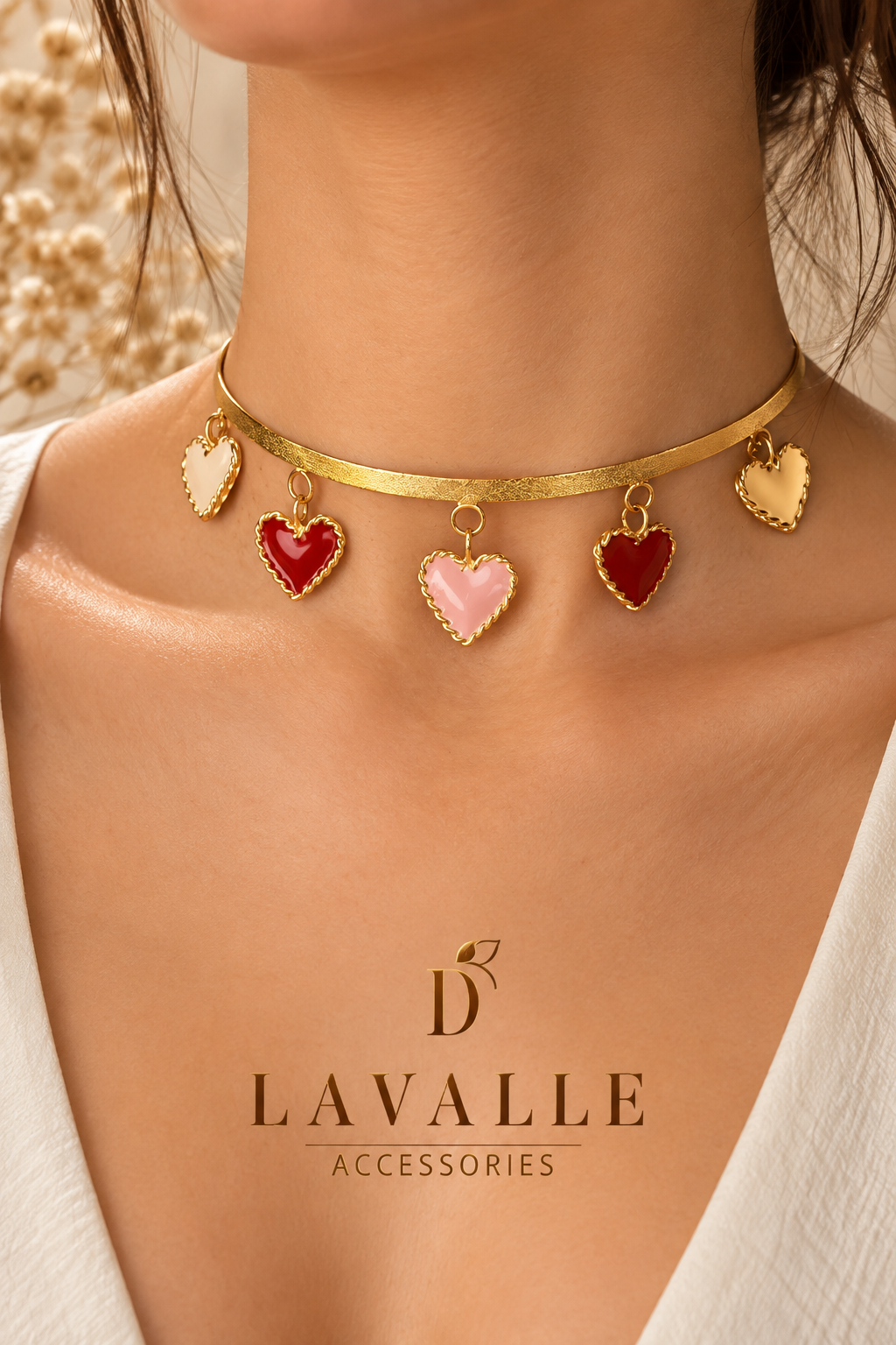 Chocker de corazones