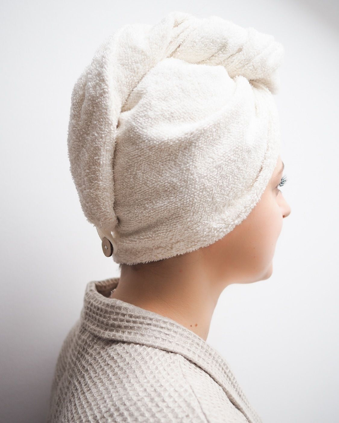 Turbante para cabello de algodón