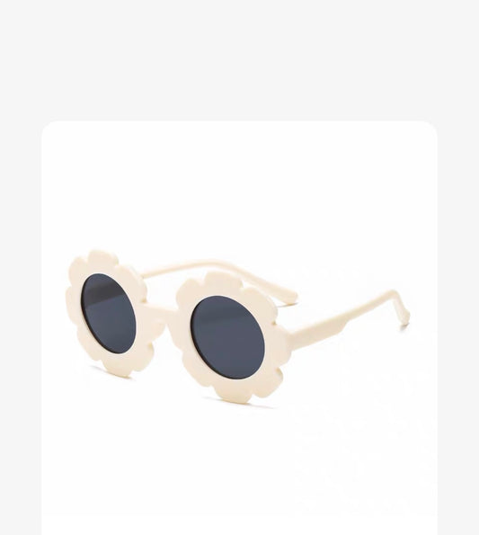 Lentes de Sol Flor Blanco