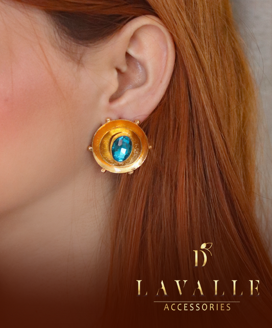 Topos en cristal azul