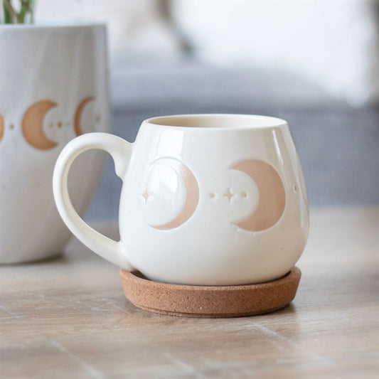 Taza Mug con fases de la luna / Moon Phase Rounded Mug