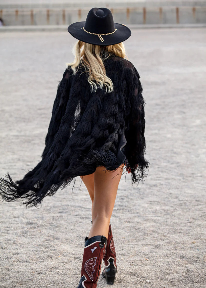 FRINGE KIMONO