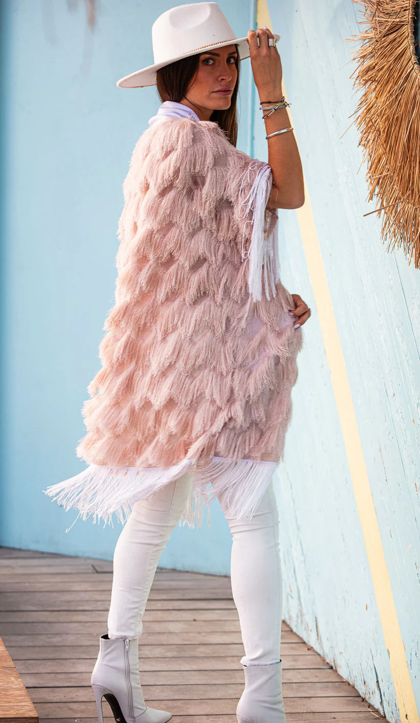 FRINGE KIMONO