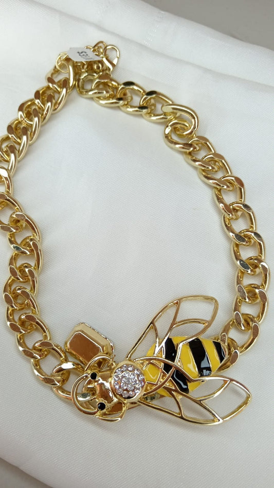 COLLAR GRUESO CENTRO ABEJA