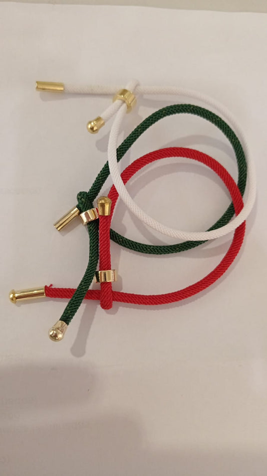 PULSERA TELA COLORES VARIOS